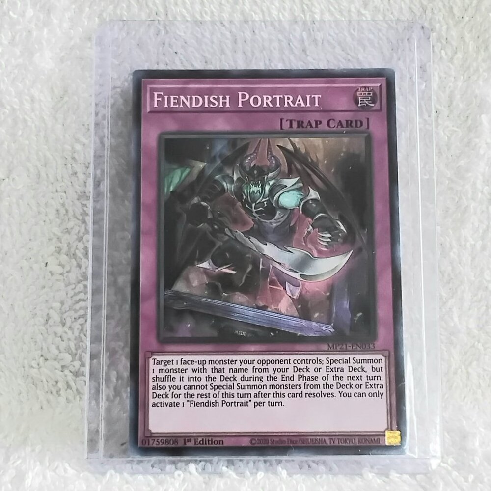 3/$25 Mint 2020 Yu-Gi-Oh! Fiendish Portrait MP21-EN033 SR Holo 1st Ed Card!!